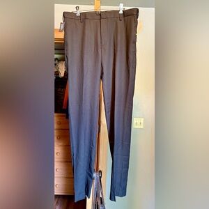 Van Heusen No Iron Charcoal Dress Pants 34x34 NWT